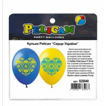 Балони Pelican 12 (30см) мікс (10шт) ціна за уп.