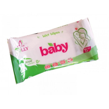 Вологі серветки 15 шт Biolly Baby (132шт) 0533 Вологі серветки 15 шт Biolly Baby (132шт) 0533