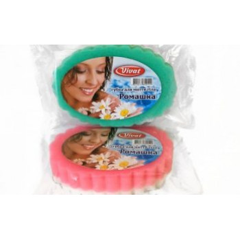 Губка банна Ромашка (50/60шт/ящ) Губка банна Ромашка (50/60шт/ящ)