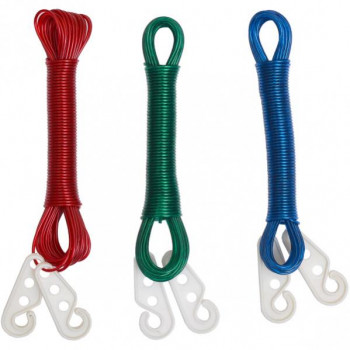 Шнур для білизни 10 м з гачком Х2-238 Шнур для білизни 10 м з гачком Х2-238