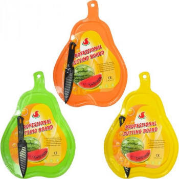 Дошка пластик Груша + ніж Х3-77 Дошка пластик Груша + ніж Х3-77