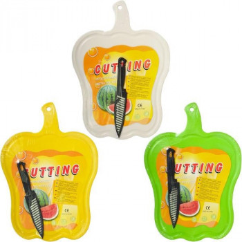 Дошка пластик Перець+ ніж X3-82 Дошка пластик Перець+ ніж X3-82