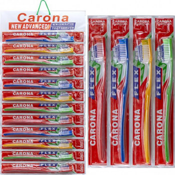Зубні щітки CARONA на блістері (12шт) ціна за уп.