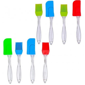 Набір лопатка і пензлик силіконові 17,5см,16см X3-43 (120шт/ящ) Набір лопатка і пензлик силіконові 17,5см,16см X3-43 (120шт/ящ)