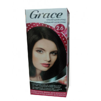 Стійка крем-фарба для волосся Grace  2.6 Гіркий шоколад (30шт)