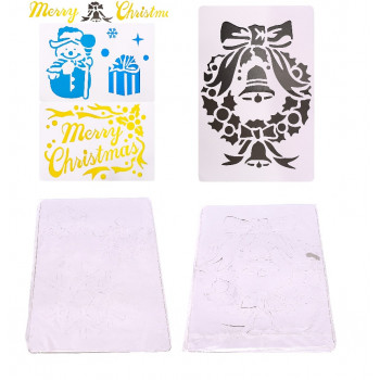 Набір новорічних ТРАФАРЕТІВ А3 (10шт) Набір новорічних ТРАФАРЕТІВ А3 (10шт)