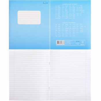 Зошит 18 аркушів ФОН лінія (20 шт) 560шт/ящ 6878 Зошит 18 аркушів ФОН лінія (20 шт) 560шт/ящ 6878