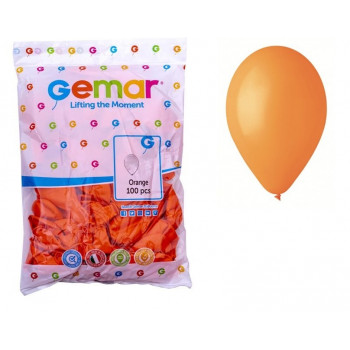 Балони пастель оранжеві G90/01 (100шт) ціна за уп. 9041