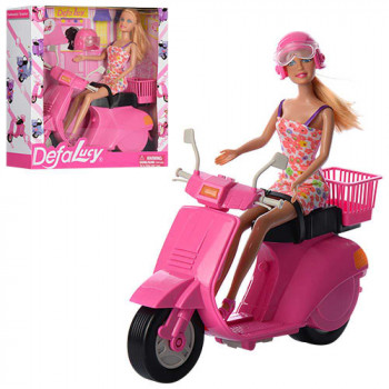 Лялька DEFA 8246 мотоцикл,шолом в кор.28*28*8см.