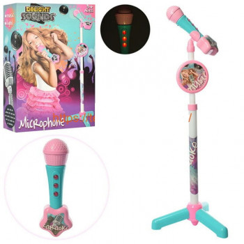 Мікрофон 848С на підставці, муз, світ, звук, на бат, в коробці 25-38-9 см (24 шт/ящ) Мікрофон 848С на підставці, муз, світ, звук, на бат, в коробці 25-38-9 см (24 шт/ящ)