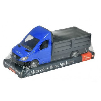 Машинка Mercedes-Bens Sprinter бортовий Синій на планшеті Tigres (6шт) 39666/6665