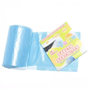 Пакети для сміття 35л (100шт/уп) Пакети для сміття 35л (100шт/уп)