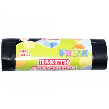 Пакети для сміття 60л*10 шт ТОР (50шт/уп) Пакети для сміття 60л*10 шт ТОР (50шт/уп)