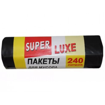 Пакети для сміття Super Luxe 240л*5шт (20шт) 8034 Пакети для сміття Super Luxe 240л*5шт (20шт) 8034
