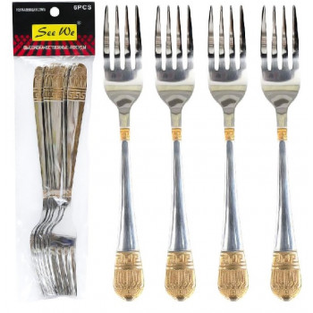 Прибори Царські виделки столові (6шт) 21см 600в/я X3-198 Прибори Царські виделки столові (6шт) 21см 600в/я X3-198