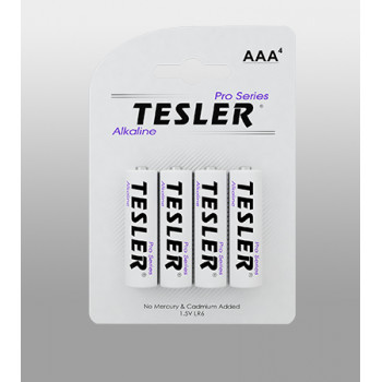 Батарейки TESLER Alkaline R3 LR03-4 міні-пальчик 4шт на блістері