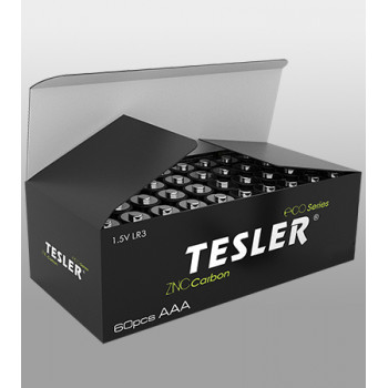 Батарейки  TESLER carbon   R3  (60в/у) /1200в/я