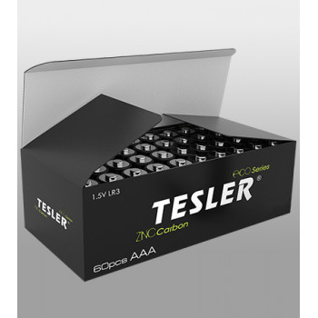 Батарейки  TESLER carbon   R3  (60в/у) /1200в/я Батарейки  TESLER carbon   R3  (60в/у) /1200в/я