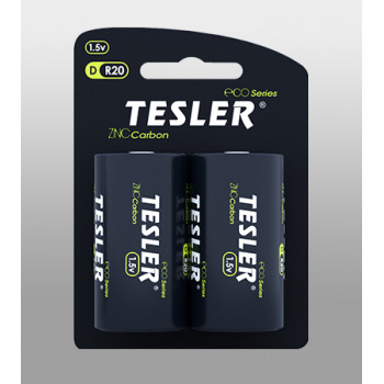 Батарейки  TESLER carbon R20