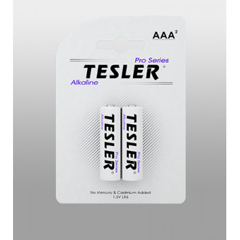 Батарейки  TESLER Alkaline R3 (2шт на блістері) LR03-2 (20в/у) Батарейки  TESLER Alkaline R3 (2шт на блістері) LR03-2 (20в/у)
