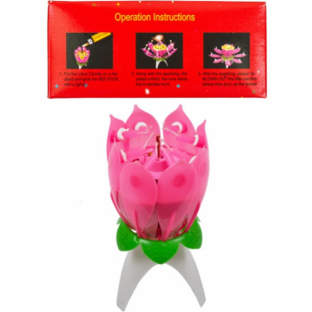 Свічка для торта Музикальна Квітка (100шт/уп) 10-106 Свічка для торта Музикальна Квітка (100шт/уп) 10-106