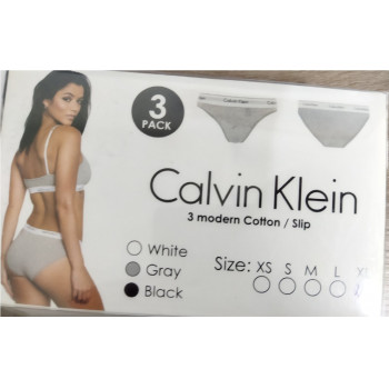Білизна жіноча набір Calvin Klein (3 Slip) S/M/XL ціна за набір