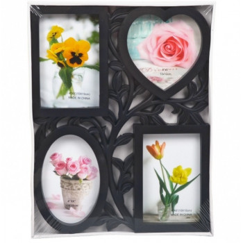 Фоторамка-коллаж на 4 фот.чорна В-4 Фоторамка-коллаж на 4 фот.чорна В-4