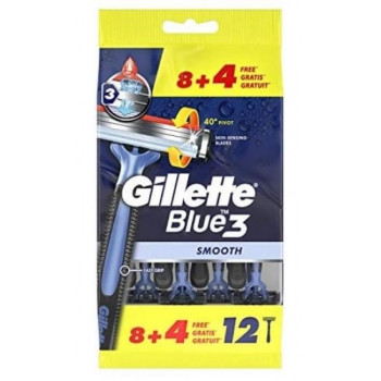 Станки Gillette Blue 3 Smooth 8+4 (20уп/ящ) ціна за уп. 3929 Станки Gillette Blue 3 Smooth 8+4 (20уп/ящ) ціна за уп. 3929