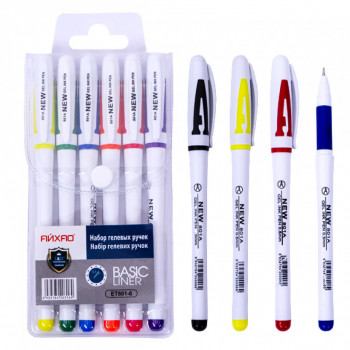 Ручка 801 гелева 6 кольорів/ціна за шт.
