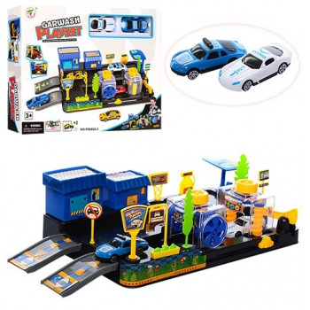 Гараж Р8688А-3 36,5-19,5-10,5см,машинка 2шт,в кор.33-26,5-6см (36шт) Гараж Р8688А-3 36,5-19,5-10,5см,машинка 2шт,в кор.33-26,5-6см (36шт)