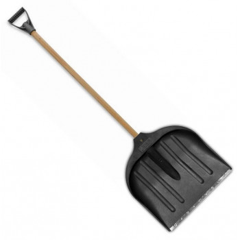 Лопата для снігу АВС велика ЧОРНА з черенком (10шт) Лопата для снігу АВС велика ЧОРНА з черенком (10шт)