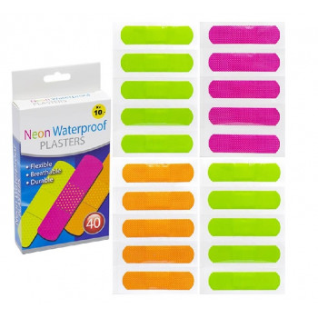Пластир Neon Waterproof 7,2*1,9мм (40 шт/уп) 200шт/ящ  ціна за уп.  Х1-52