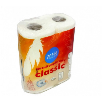 Рушник паперовий ZEFIR CLASSIC (2шт/уп) Рушник паперовий ZEFIR CLASSIC (2шт/уп)