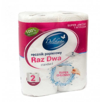 Рушник паперовий Raz Dwa standart 2-х шар.(2шт/уп) 16шт/міш. Рушник паперовий Raz Dwa standart 2-х шар.(2шт/уп) 16шт/міш.