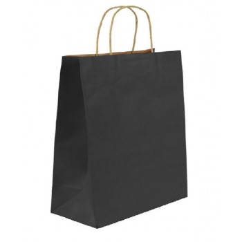 Пакет Крафт з ручками Чорний 150х90х240мм Пакет Крафт з ручками Чорний 150х90х240мм