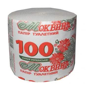 Туалетний папір Моквин 100 (50/48/8шт)