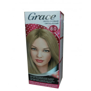 Стійка крем-фарба для волосся Grace  8.0 Світло-русявий (30шт)