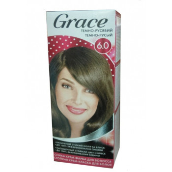 Стійка крем-фарба для волосся Grace  6.0 Темно-русявий  (30шт)
