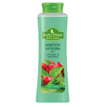 Шампунь бальзам 2в1 500 мл Herbs`s Planet Кропива та шипшина для жирного волосся (18шт) 0632 Шампунь бальзам 2в1 500 мл Herbs`s Planet Кропива та шипшина для жирного волосся (18шт) 0632