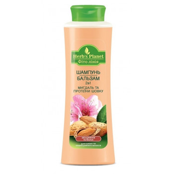 Шампунь бальзам 2в1 500 мл Herbs`s Planet Мигдаль та протеїни шовку 0892 (18шт) Шампунь бальзам 2в1 500 мл Herbs`s Planet Мигдаль та протеїни шовку 0892 (18шт)