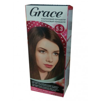 Стійка крем-фарба для волосся Grace  5.3 Каштановий перламутр (30шт)