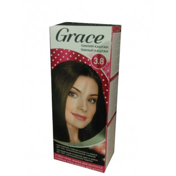 Стійка крем-фарба для волосся Grace  3.8 Темний каштан (30шт)