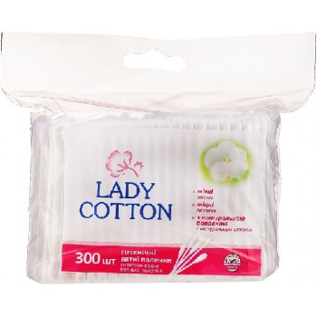 Ватні палички LADY COTTON (50/300шт) 1402 Ватні палички LADY COTTON (50/300шт) 1402