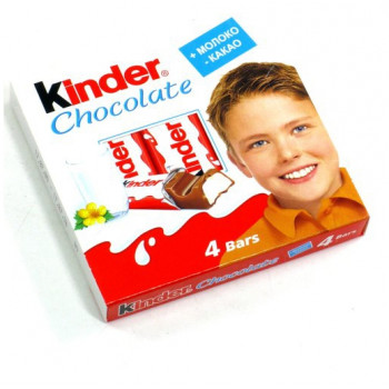 Шоколад молочний Kinder 4порції (160 шт/ящ)