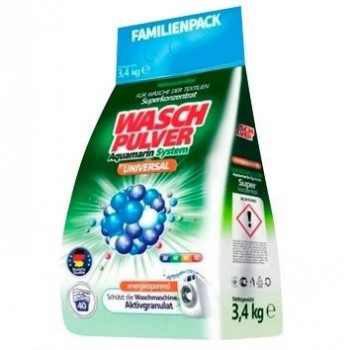 Пральний порошок Wash Pulver 3,4 кг UNIVERSAL 40пр (4,01 ціна за прання) 2355