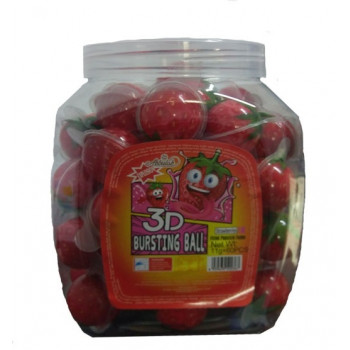 Желейні цукерки Полуниця 3D 12/60  ціна за уп.