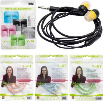 Навушники вакуумні Y-01/PR-18 8507 Навушники вакуумні Y-01/PR-18 8507