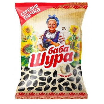 Акція насіння соняшника смажене 110гр Баба Шура середня пачка (50уп) Акція насіння соняшника смажене 110гр Баба Шура середня пачка (50уп)