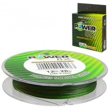 Шнур рибальський Power 8X 150м*0,2мм SF24151-20 (300шт) Шнур рибальський Power 8X 150м*0,2мм SF24151-20 (300шт)