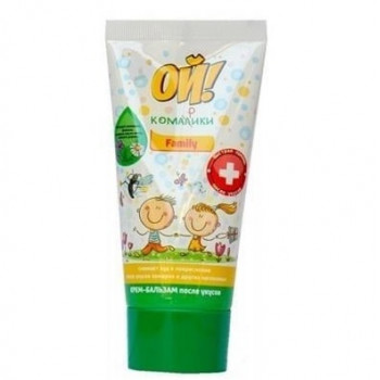 Крем після укусів Ой комарики FAMILY 50 мл (36шт/ящ) 0347 Крем після укусів Ой комарики FAMILY 50 мл (36шт/ящ) 0347